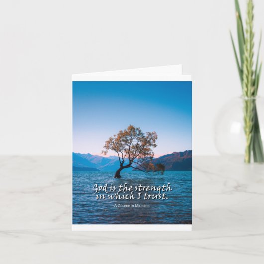 Dieu est la force dans laquelle j'ai confiance pli (Devant)