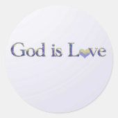 Dieu est l'amour autocollants (Devant)
