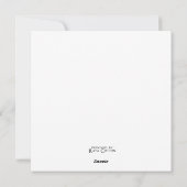 Dieu est l'amour bible Carte de voeux Penser à vou (Dos)