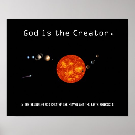 Dieu Est Le Système Solaire Créateur - Poster (Devant)