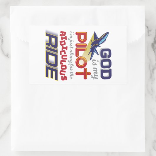 DIEU EST MON PILOTE - Stickers chrétiens (Sac)