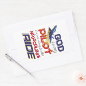 DIEU EST MON PILOTE - Stickers chrétiens (Enveloppe)