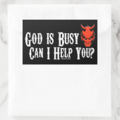 Dieu est occupé B autocollants (Sac)