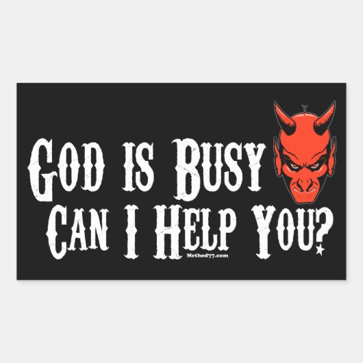 Dieu est occupé B autocollants (Devant)