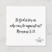 Dieu est pour ma carte de boîtier (Dos)