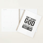 Dieu est toujours à l'heure Christian Typography D (Devant avec enveloppe)