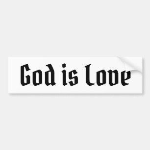 Dieu est un Sticker de pare-chocs d'amour
