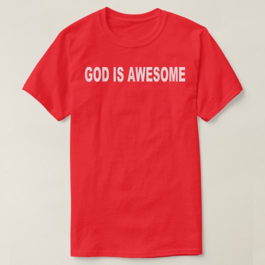 Dieu est un super T-shirt (Design devant)