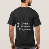 Dieu est un T-shirt de programmeur de Quantum (Dos)