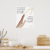 Dieu est une bénédiction. Affiches Je marche dans (Cuisine)