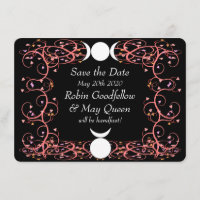 Dieu et déesse Mariage Wiccan Enregistrer la carte