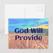 Dieu fournira la carte postale (Devant / Derrière)