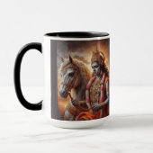 Dieu hindou avec le cheval - Mug (Gauche)