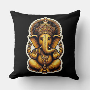 Dieu hindou Seigneur Ganesh / Coussin Ganesha avec