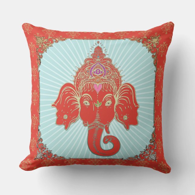 Dieu indien GANESHA - Coussin (Recto)