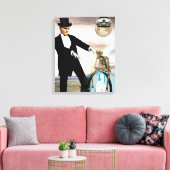 Dieu joue à l'impression de toile (Insitu(Salon))