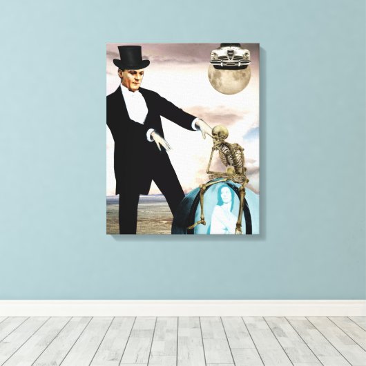 Dieu joue à l'impression de toile (Insitu (Plancher de Bois))