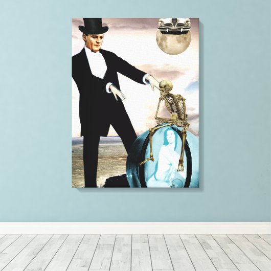 Dieu joue à l'impression de toile (Insitu (Plancher de Bois))