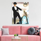 Dieu joue à l'impression de toile (Insitu(Salon))