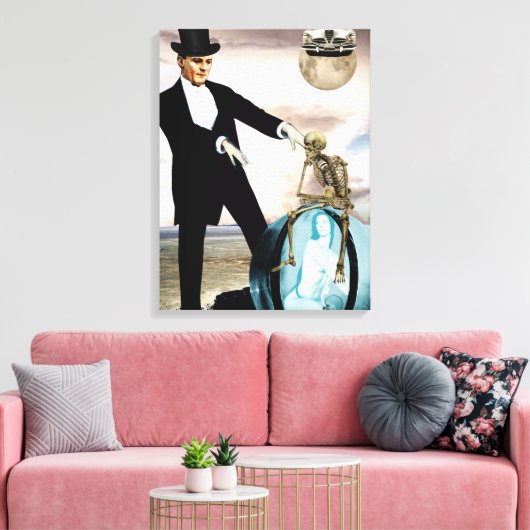 Dieu joue à l'impression de toile (Insitu(Salon))