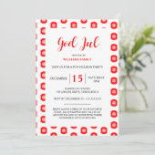 Dieu Joyeux Noël Motif de fête Invitation (Debout devant)