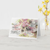 Dieu Joyeux/Petit Un, Carte de voeux pliée, 5"x7" (Fleur jaune)