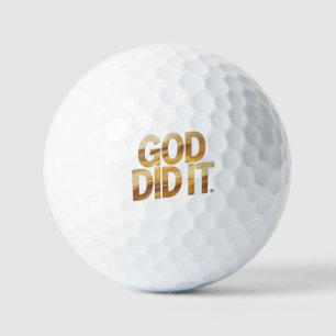 Dieu l'a fait – Balle de golf chrétienne inspirée