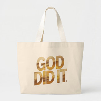 Dieu l'a fait - Sac fourre-tout chrétien inspiré d