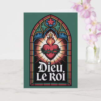 Dieu Le Roi Katholieke Monarchist Heilig Hart Kaart