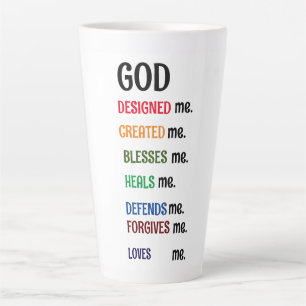 "DIEU M'A CONÇU" Collection Latte Mug