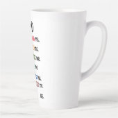 "DIEU M'A CONÇU" Collection Latte Mug (Droite)