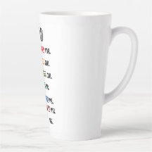 "DIEU M'A CONÇU" Latte Mug