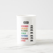 "DIEU M'A CONÇU" SPÉCIALITÉ Mug