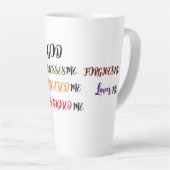 Dieu m'a créé Collection Latte Mug (Angle droit)