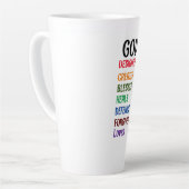 ** Dieu m'a créé** Latte Mug (Angle gauche)
