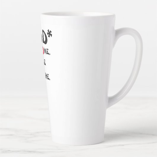 ** Dieu m'a créé** Latte Mug (Droite)