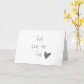 Dieu m'a donné. cartes de vœux (Fleur jaune)