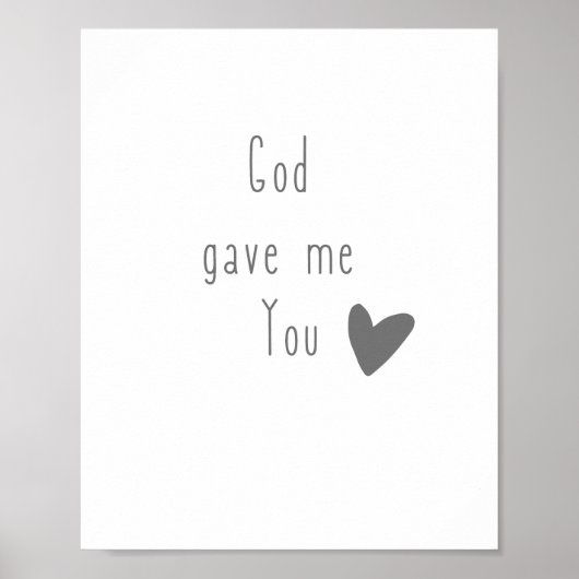 Dieu m'a donné You Poster & Prints (Devant)