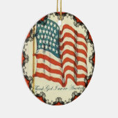Dieu merci, je suis un ornement du drapeau américa (Droite)