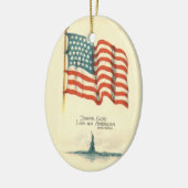 Dieu merci, je suis un ornement du drapeau américa (Gauche)
