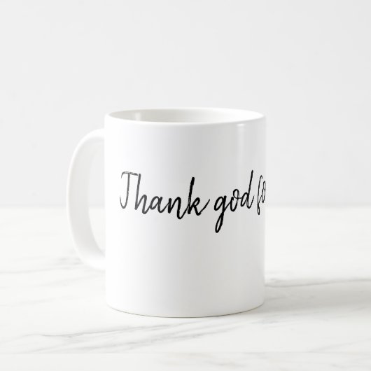 Dieu merci pour le café - Mug (Devant gauche)