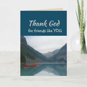 Dieu merci pour les amis comme vous Lake Canoeing