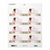 Dieu merci pour les petites filles Étiquettes de b (Feuille entière)