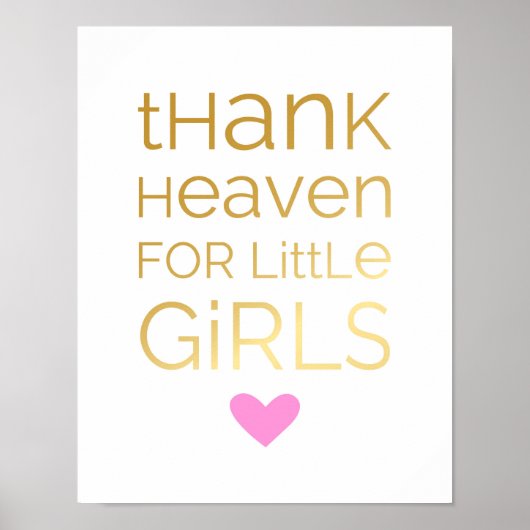 Dieu merci pour les petites filles - Rose - Poster (Devant)