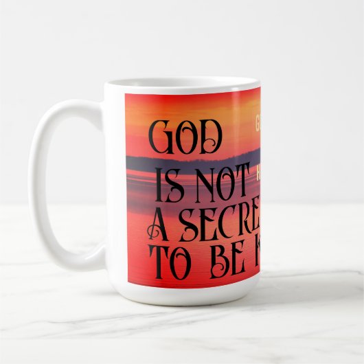 dieu n'est pas un secret à garder Mug (Gauche)