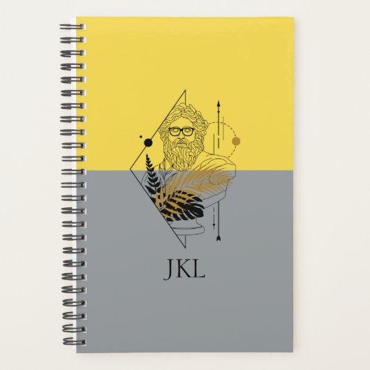 Dieu olympique hipster bloc de couleurs Monogramme (Devant)