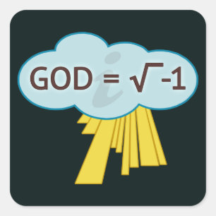 Dieu = Racine Carré de -1 Stickers