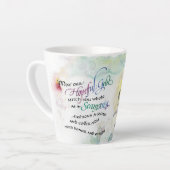 "Dieu/Seamstress de l'espoir" Latte Mug (Angle gauche)