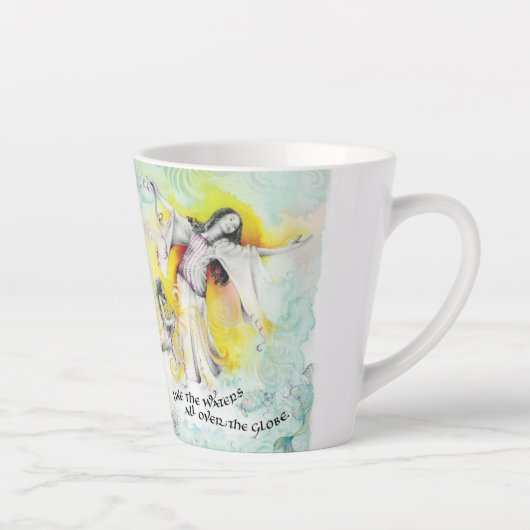 "Dieu/Seamstress de l'espoir" Latte Mug (Droite)