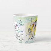 "Dieu/Seamstress de l'espoir" Latte Mug (Devant)